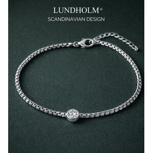 Lundholm Anah – Minimalistisches Armband mit Zirkonia Damen – Silberfarben Lundholm Anah – Minimalistisches Armband mit Zirkonia Damen – Silberfarben