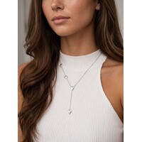 Elora – Necklace with Hearts for Women – Silver-Tone