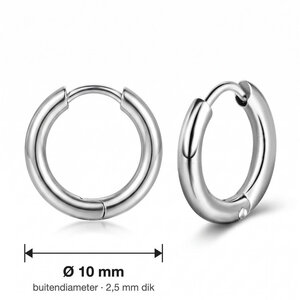 Lundholm Kai – Kleine Heren Oorringen 10 mm – Zilverkleurig Lundholm Kai – Kleine Heren Oorringen 10 mm – Zilverkleurig