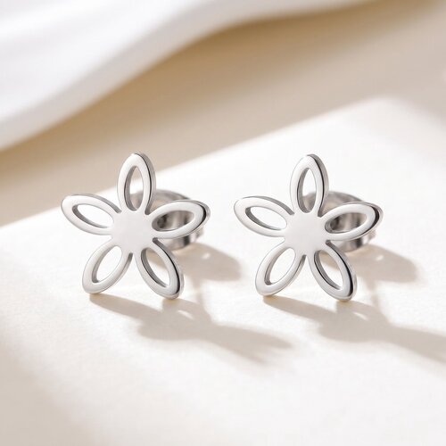 Lundholm Lundholm Mave Oorknopjes Dames Zilver Kleurig – Premium Stainless Steel – Oorbellen Bloem – Cadeau voor haar sieraad Vrouwen Cadeautjes Lundholm Lundholm Mave Oorknopjes Dames Zilver Kleurig – Premium Stainless Steel – Oorbellen Bloem – Cadeau voor haar sieraad Vrouwen Cadeautjes