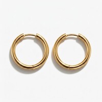 Emmy – Hoop Earrings for Women 12 mm – Silver-Tone