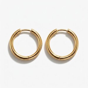 Lundholm Emmy – Hoop Earrings for Women 12 mm – Silver-Tone Lundholm Emmy – Hoop Earrings for Women 12 mm – Silver-Tone