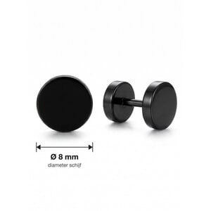 Lundholm Loke – Heren Fake Plug Barbell Oorbellen 8 mm – Zwart Lundholm Loke – Heren Fake Plug Barbell Oorbellen 8 mm – Zwart