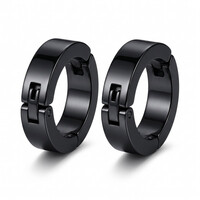 Ragnar – Men's No-Piercing Clip-On Earrings – Black