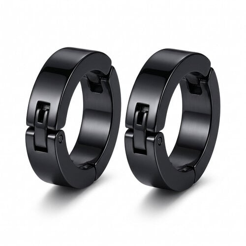 Lundholm Lundholm Ragnar Oorclips Heren Zwart – Oorbellen Zonder Gaatje – Titanium Staal Clip Oorbellen Set van 2 – Hoogglans Zwart 4 x 9 mm Lundholm Lundholm Ragnar Oorclips Heren Zwart – Oorbellen Zonder Gaatje – Titanium Staal Clip Oorbellen Set van 2 – Hoogglans Zwart 4 x 9 mm