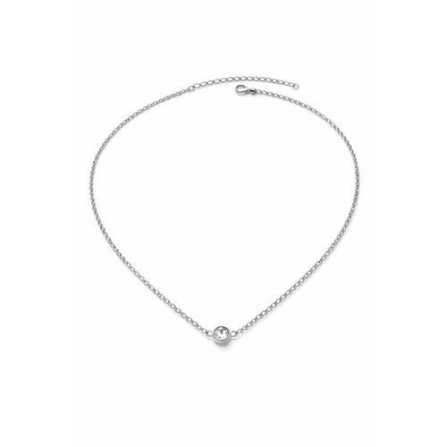 Lundholm Lundholm Luxe Ketting Dames Zilver Kleurig Waterproof – Premium Stainless Steel Jewellery – Met Zirkonia Hanger – 45 cm Lundholm Lundholm Luxe Ketting Dames Zilver Kleurig Waterproof – Premium Stainless Steel Jewellery – Met Zirkonia Hanger – 45 cm
