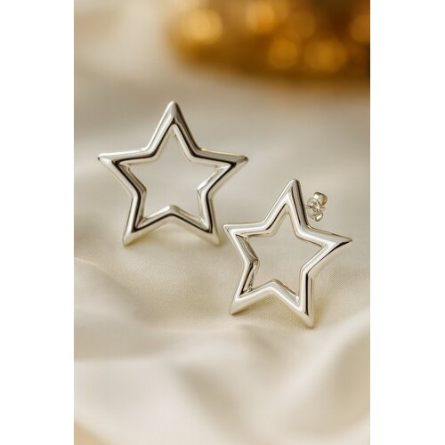 Lundholm Lundholm Oorknopjes Dames Ster Groot – Premium Stainless Steel Jewellery – Zilver kleurige Ster Oorstekers Groot (4 × 4 cm) Lundholm Lundholm Oorknopjes Dames Ster Groot – Premium Stainless Steel Jewellery – Zilver kleurige Ster Oorstekers Groot (4 × 4 cm)
