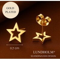Star Stud Earrings 0.7 cm – Gold-Tone