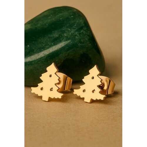 Lundholm Lundholm Kerst Oorbellen - Oorknopjes Kerstboom - Premium Stainless Steel Goudkleurig (Gold Plated) - Kleine Kerst Oorbellen (1.1 x 0.9 cm) Lundholm Lundholm Kerst Oorbellen - Oorknopjes Kerstboom - Premium Stainless Steel Goudkleurig (Gold Plated) - Kleine Kerst Oorbellen (1.1 x 0.9 cm)
