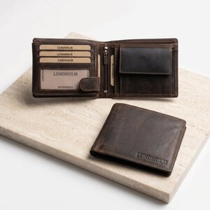Lundholm Hunter – Men's Wallet with RFID – Dark Brown Lundholm Hunter – Men's Wallet with RFID – Dark Brown