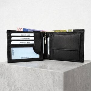 Lundholm Dunne Billfold Heren Portemonnee Nappa Leer met RFID – Zwart Lundholm Dunne Billfold Heren Portemonnee Nappa Leer met RFID – Zwart