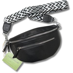 Lundholm Gudvangen – Women's Belt Bag with Bag Strap – Black Lundholm Gudvangen – Women's Belt Bag with Bag Strap – Black