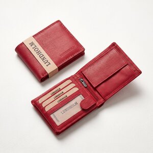 Lundholm Göteborg – Billfold Damen Geldbörse aus Leder mit RFID – Rot Lundholm Göteborg – Billfold Damen Geldbörse aus Leder mit RFID – Rot