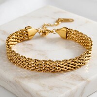 Ilona – Schakelarmband Dames – Goudkleurig