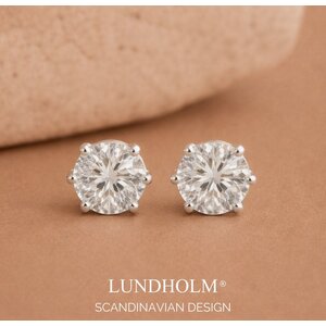Lundholm Nikki – Cubic Zirconia Stud Earrings for Women – 5 mm – Silver-Tone Lundholm Nikki – Cubic Zirconia Stud Earrings for Women – 5 mm – Silver-Tone