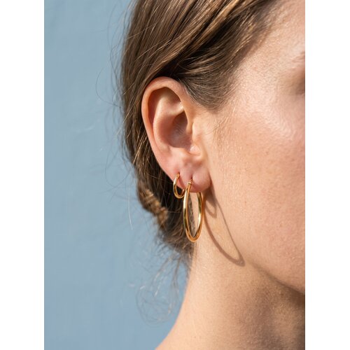 Lundholm Eefje – Hoop Earrings for Women – 2 cm – Gold-Tone Lundholm Eefje – Hoop Earrings for Women – 2 cm – Gold-Tone