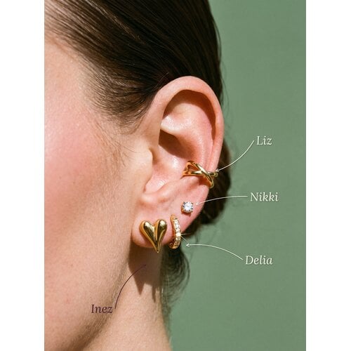 Lundholm Nikki – Zirkonia-Ohrstecker Damen – 5 mm – Goldfarben Lundholm Nikki – Zirkonia-Ohrstecker Damen – 5 mm – Goldfarben