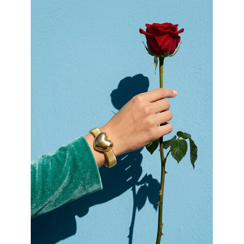 Lundholm Lova – Armreif mit Herz Damen – Goldfarben