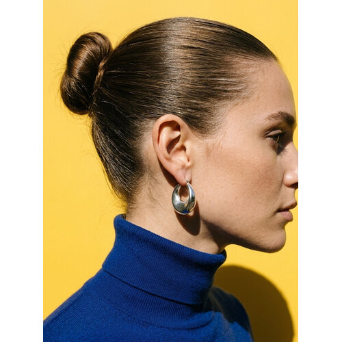 Lundholm Freyja – Statement Hoops 3,5 cm – Zilverkleurig Lundholm Freyja – Statement Hoops 3,5 cm – Zilverkleurig