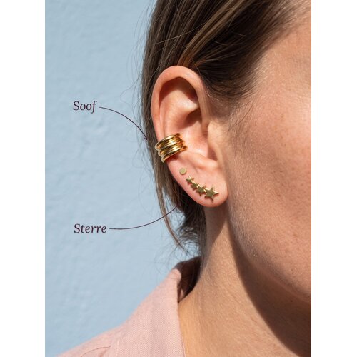 Lundholm Sterre – Ear Climber Ohrringe mit Sternchen – Goldfarben Lundholm Sterre – Ear Climber Ohrringe mit Sternchen – Goldfarben