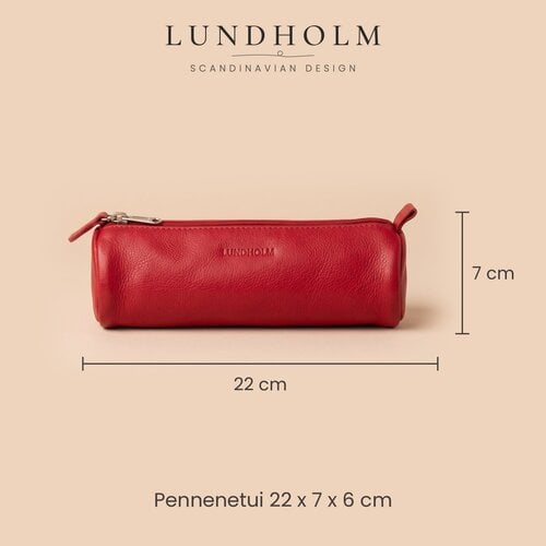 Lundholm Leren Pennenetui – Rood