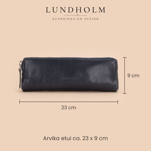 Lundholm Arvika – Leder-Federmäppchen – Dunkelblau Lundholm Arvika – Leder-Federmäppchen – Dunkelblau