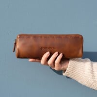 Arvika – Leather Pencil Case – Cognac