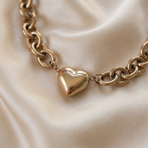 Lundholm Lundholm Pernille Ketting Dames Goudkleurig - Chunky Schakelketting met Bol Hartje - Hartjes Ketting Goud - Premium Stainless Steel Gold PVD Plated - 42 cm + 5,5 cm Verlengketting - Waterproof & Hypoallergeen Lundholm Lundholm Pernille Ketting Dames Goudkleurig - Chunky Schakelketting met Bol Hartje - Hartjes Ketting Goud - Premium Stainless Steel Gold PVD Plated - 42 cm + 5,5 cm Verlengketting - Waterproof & Hypoallergeen