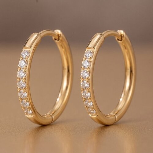 Lundholm Lundholm Delia Oorringen Dames Goudkleurig 15 mm - Kleine Hoops met Zirkonia Steentjes en Klapsluiting - Premium Stainless Steel Gold PVD Plated - Waterproof & Hypoallergeen Lundholm Lundholm Delia Oorringen Dames Goudkleurig 15 mm - Kleine Hoops met Zirkonia Steentjes en Klapsluiting - Premium Stainless Steel Gold PVD Plated - Waterproof & Hypoallergeen