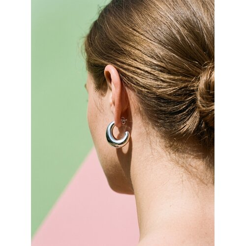 Lundholm Lundholm Simone Oorringen Dames Zilverkleurig - Chunky Halve Maan Oorbellen met Oorsteker - Premium Stainless Steel - Grote Statement Oorringen 3,2 x 2,7 cm - Hypoallergeen Lundholm Lundholm Simone Oorringen Dames Zilverkleurig - Chunky Halve Maan Oorbellen met Oorsteker - Premium Stainless Steel - Grote Statement Oorringen 3,2 x 2,7 cm - Hypoallergeen