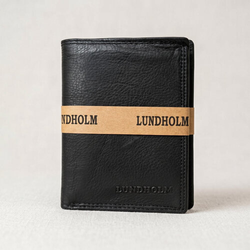 Lundholm Men's Genuine Leather Wallet with RFID, 13 Card Slots – Black Lundholm Men's Genuine Leather Wallet with RFID, 13 Card Slots – Black