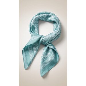 Lundholm Elian – Square Faux Silk Scarf 70 x 70 cm – Blue Lundholm Elian – Square Faux Silk Scarf 70 x 70 cm – Blue
