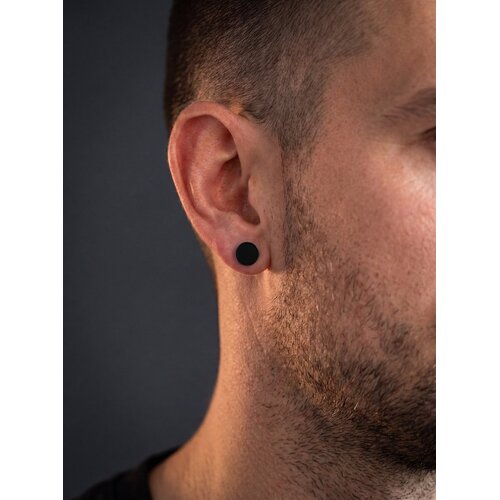 Lundholm Loke – Men's Fake Plug Barbell Earrings 8 mm – Silver-Tone Lundholm Loke – Men's Fake Plug Barbell Earrings 8 mm – Silver-Tone