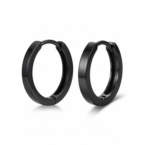 Lundholm Finn – Heren Klapoorringen 12 mm – Zwart