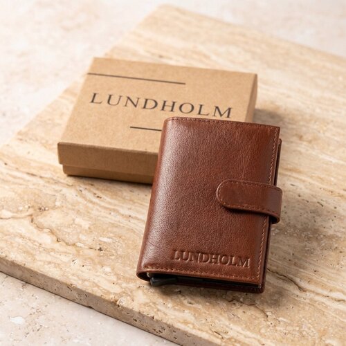 Lundholm Men's Gift Set – Örebro Card Holder & Björn Bracelet Tiger's Eye – Brown Lundholm Men's Gift Set – Örebro Card Holder & Björn Bracelet Tiger's Eye – Brown