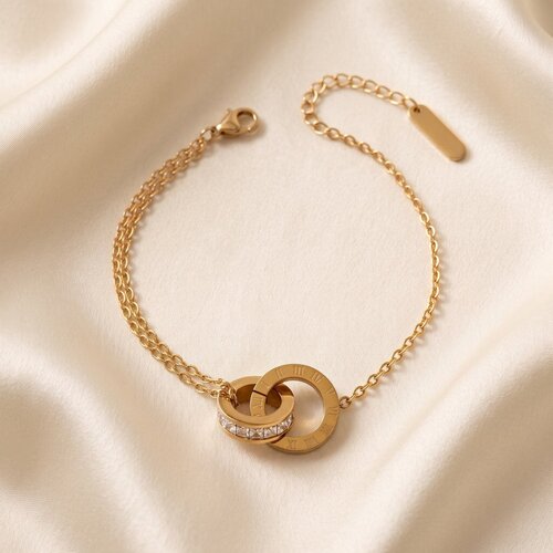 Lundholm Audrey – Armband met Romeinse Cijfers – Goudkleurig Lundholm Audrey – Armband met Romeinse Cijfers – Goudkleurig