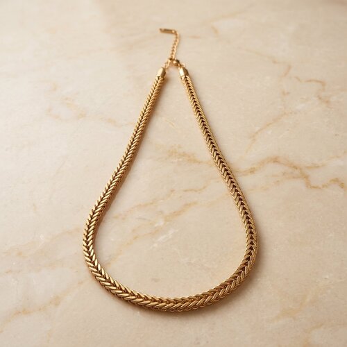 Lundholm Millie – Gevlochten Ketting 5 mm – Goudkleurig Lundholm Millie – Gevlochten Ketting 5 mm – Goudkleurig