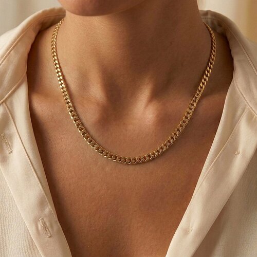 Lundholm Stina – Gourmetketting 5 mm – Goudkleurig Lundholm Stina – Gourmetketting 5 mm – Goudkleurig