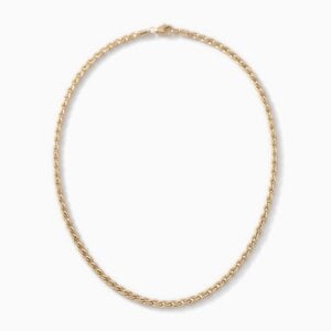 Lundholm Siri – Gedraaide Schakelketting 3 mm – Goudkleurig