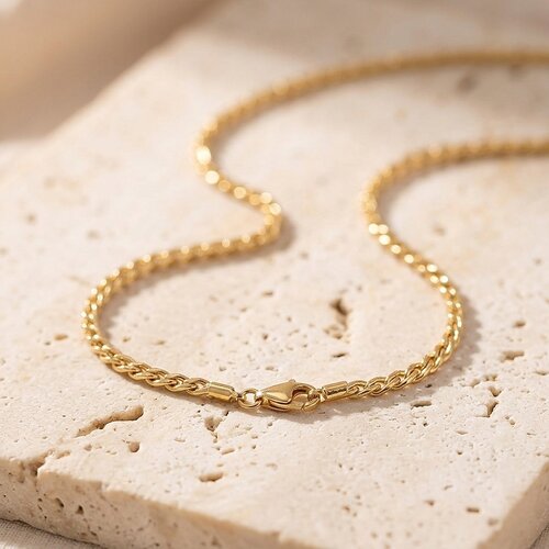 Lundholm Siri – Twisted Link Chain 3 mm – Gold-Tone Lundholm Siri – Twisted Link Chain 3 mm – Gold-Tone