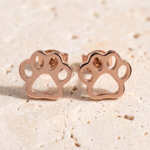 Lundholm Molly – Dog Paw Stud Earrings – Rose Gold Lundholm Molly – Dog Paw Stud Earrings – Rose Gold