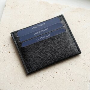 Lundholm Visby – Slim Card Holder in Leather Look – Black Lundholm Visby – Slim Card Holder in Leather Look – Black