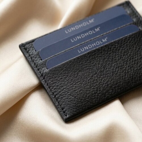 Lundholm Visby – Slim Card Holder in Leather Look – Black Lundholm Visby – Slim Card Holder in Leather Look – Black