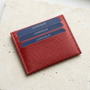 Lundholm Visby – Slim Card Holder in Leather Look – Red Lundholm Visby – Slim Card Holder in Leather Look – Red