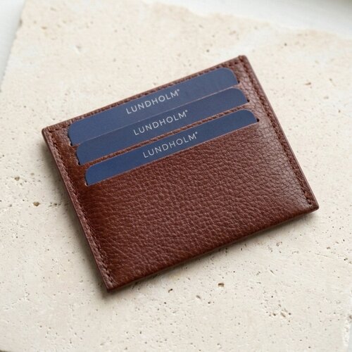 Lundholm Visby – Slim Card Holder in Leather Look – Brown Lundholm Visby – Slim Card Holder in Leather Look – Brown
