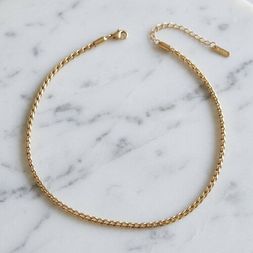 Lundholm Darcy – Gedraaide Schakelketting 3 mm – Goudkleurig Lundholm Darcy – Gedraaide Schakelketting 3 mm – Goudkleurig