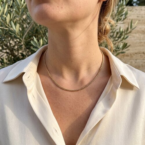 Lundholm Darcy – Gedraaide Schakelketting 3 mm – Goudkleurig Lundholm Darcy – Gedraaide Schakelketting 3 mm – Goudkleurig