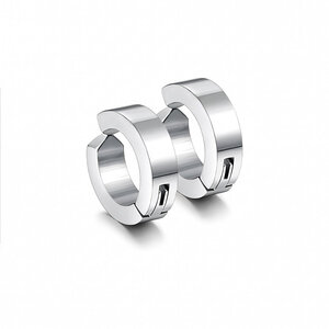 Lundholm Ragnar – Men's No-Piercing Clip-On Earrings – Silver-Tone Lundholm Ragnar – Men's No-Piercing Clip-On Earrings – Silver-Tone