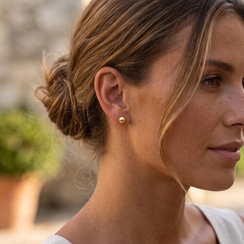 Lundholm Max – Ball Stud Earrings for Women 5 mm – Silver-Tone Lundholm Max – Ball Stud Earrings for Women 5 mm – Silver-Tone