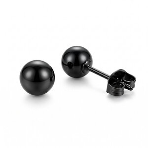 Lundholm Max – Bol Oorknopjes Dames – 5 mm Zwart Lundholm Max – Bol Oorknopjes Dames – 5 mm Zwart